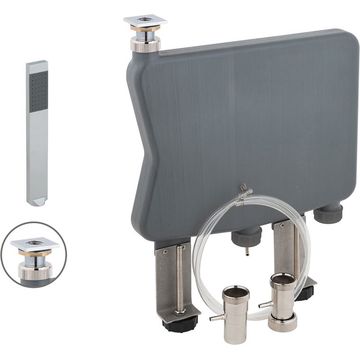 Vado Notion Square Polished Chrome Handset with Capsule Kit - Single Spray Mode