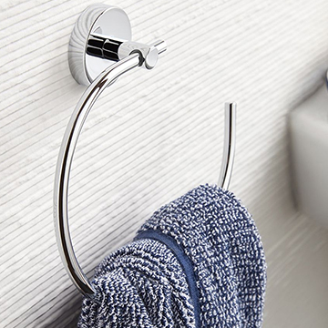 Vado Axces Sirkel Chrome Towel Ring