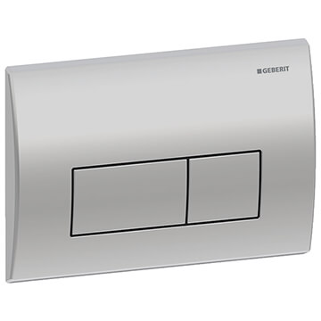 Geberit Omega10 Brushed Stainless Steel Dual Flush Plate