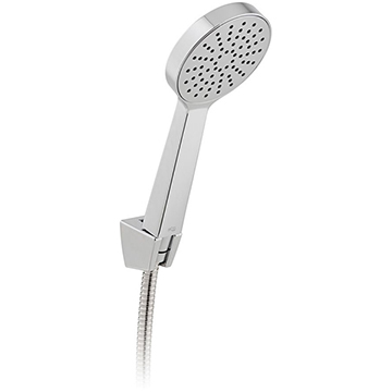 Vado Axces Srikel Round Chrome Mini Shower Handset with Hose and Wall Bracket - Single Mode