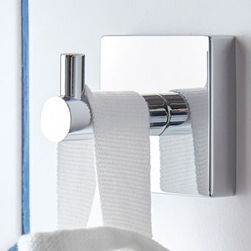 Vado Axces Bokx Square Chrome Robe Hook