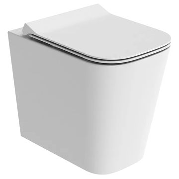Tavistock Compass Square 340 x 510mm Rimless Back-To-Wall WC Pan