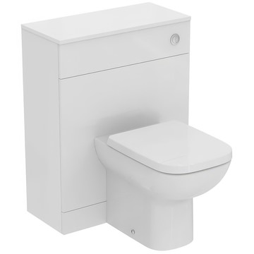 Ideal Standard Eurovit+ Back-To-Wall Gloss White WC Unit with Concealed Cistern - 650 x 825mm