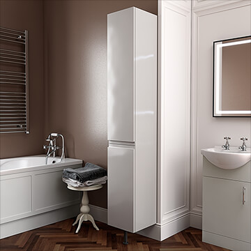 Joseph Miles Sadler 300 x 1840mm Floor Standing 2-Door Tall Boy Unit