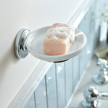 Vado Axbridge Traditional Ceramic Soap Dish and Holder