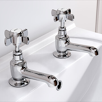 Joseph Miles Ito Deck Mounted Chrome Pair Of Basin Taps