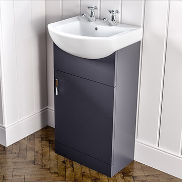 Joseph Miles Lanza 450mm Wide Floor Cabinet With 1 TH Basin