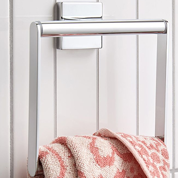Vado Axces Bokx Chrome Towel Ring