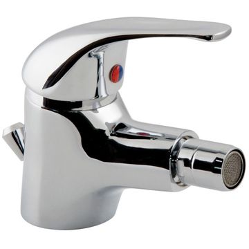 Vado Axces Matrix Monobloc Chrome Bidet Mixer Tap with Pop-Up Waste