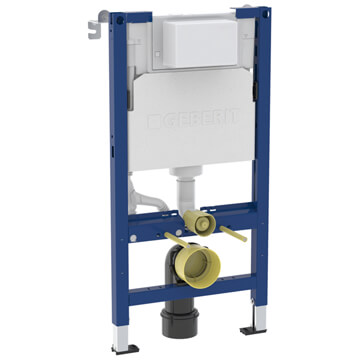 Geberit Duofix Wall Hung WC Frame with 12cm Alpha Concealed Cistern 5.8/3L - 458.036.00.2