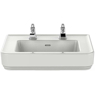 Heritage Wynwood Traditional White 1 Taphole Basin - 600 x 449mm - Ex-Display