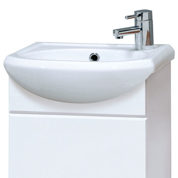Nuie Sienna Semi Recessed Basin 420 x 290mm - 1 Taphole on Right - Ex-Display