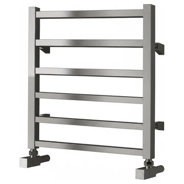 Reina Arden Designer Straight Towel Rail - 500 x 500mm - Polished Stainless Steel - Ex-Display