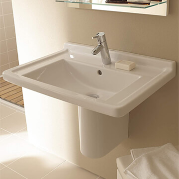 Duravit Starck-3 White Furniture 3TH Washbasin - 700 x 490mm - Ex-Display