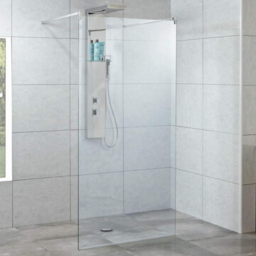 Joseph Miles Access Single Wall Walk In Enclosure - 1000 x 1950mm - Ex-Display