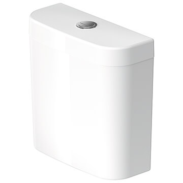 Duravit Happy D.2 White Dual Flush Cistern - 395 x 395mm - Ex-Display