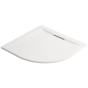 Mira Flight Low Level White Quadrant Shower Tray with Waste - ABS Acrylic-Capped Stone Resin