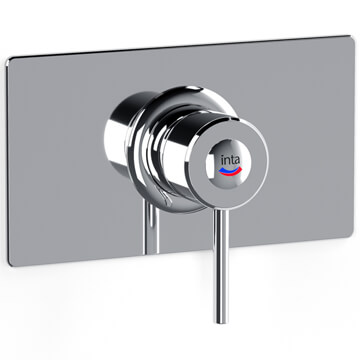 Lecico Atlas Recessed Thermostatic Sequential Shower Valve - Rectangular Trim - 1 Control