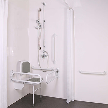 Lecico Atlas Exposed DocM Shower Pack with White Rails