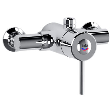 Lecico Atlas Round Exposed Thermostatic Sequential Shower Valve - 1 Control