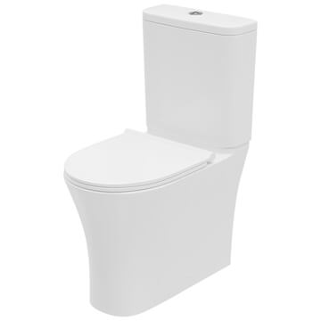 Lecico Shani Rimless Close Coupled Comfort Height WC Pan with Cistern - SHRLRCCHCCPA