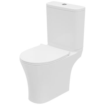 Lecico Shani Rimless Open Back Close Coupled WC Pan with Cistern - SHRLROCCPA