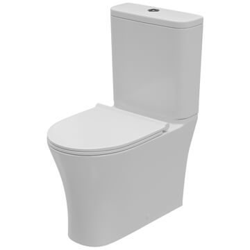 Lecico Shani Rimless Close Coupled WC Pan with Cistern - SHRLRCCCPA