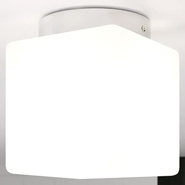 Sensio Mabelle Frosted Glass LED Ceiling Light with Chrome Base  - Square or Round