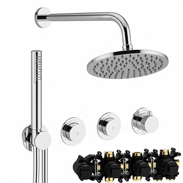 Crosswater Module Thermostatic Shower Set 8 with Wall Mounted Arm
