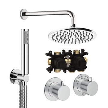 Crosswater Module Thermostatic Shower Pack with Wall Mounted Head and Arm - Image