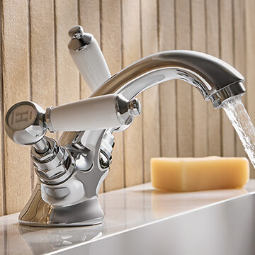 Bristan Renaissance Chrome Basin Mixer Tap With Pop-Up Waste