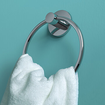 Bristan Round Chrome Towel Ring