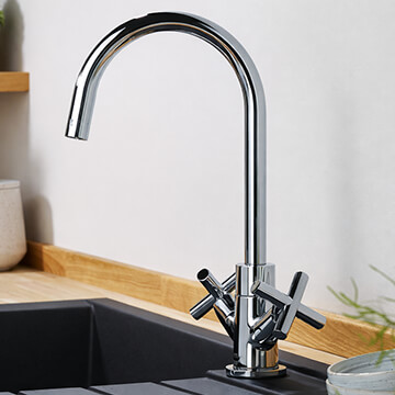 Bristan Tangerine Chrome Kitchen Sink Mixer Tap With Easyfit Base