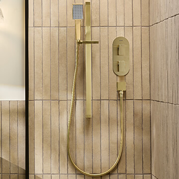 Bristan Tangram Thermostatic Concealed Dual Control Shower Pack