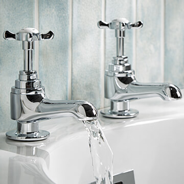 Bristan 1901 Pair Of Traditional Bath Taps