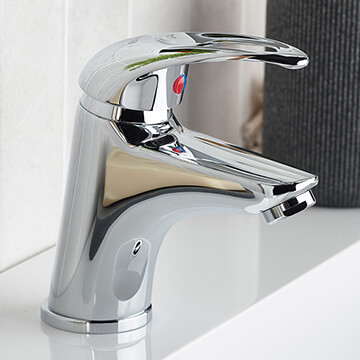 Bristan Java Cloakroom Chrome Basin Mixer Tap With Clicker Waste