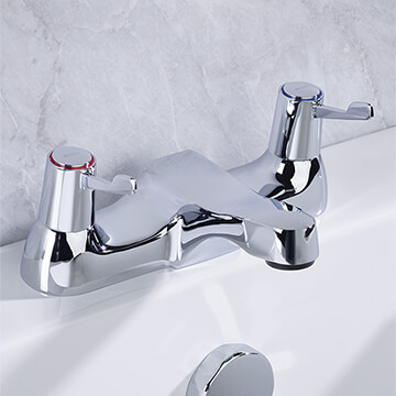 Bristan Lever Chrome Bath Filler Tap With 3 Inch Levers - Val2 Bf C Cd
