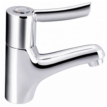 Lecico Atlas Chrome Lever Action Sequential Mono Basin Mixer Tap - DMIXERLF