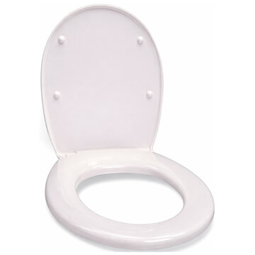 Lecico Atlas 368 x 420mm White Luxury Standard Seat - STWHASLUX