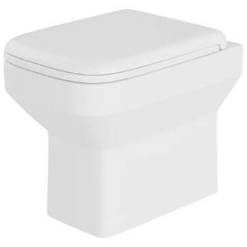 Lecico Zara Square Floorstanding Back to Wall Rimless WC Pan - ZARRLBTWPAN