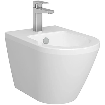 VitrA Integra Contemporary Round Wall Hung Bidet - 540mm Projection