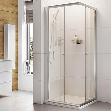 Roman Haven6 Sliding Corner Entry Shower Enclosure - 2 Door - 1900mm High
