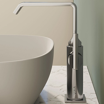 VitrA Suit Contemporary Basin Mixer Tap - Side Action Stick Handle