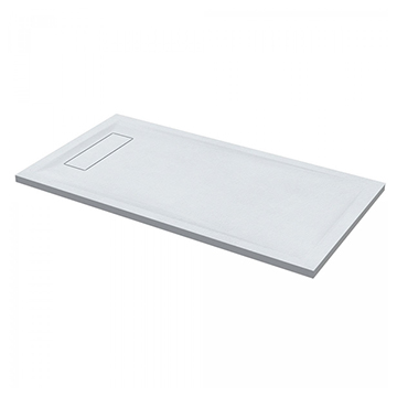 Roman Infinity Slate Low Profile Anti-Slip Shower Tray with Waste - 35mm High