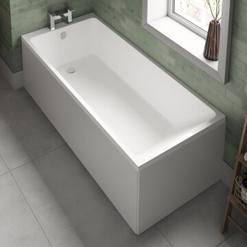 Trojan Elite Edge Single Ended Fully Encapsulated Baseboard Bath