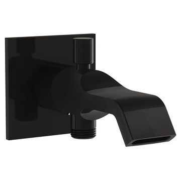 VitrA Suit Matt Black Waterfall Curved Bath Spout with Diverter - Wall Mounted