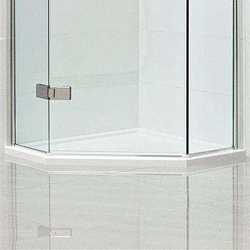 Roman Neo Angled Anti-Slip Shower Tray with Waste - 40mm High