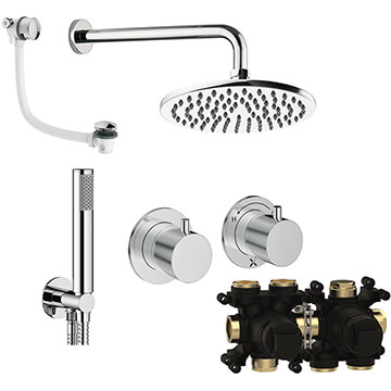 Crosswater Module Thermostatic Shower Set 6 with Wall Mounted Arm