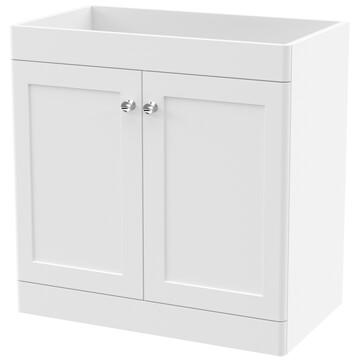 Nuie Classique Floorstanding Vanity Unit with Handles - 2 Door - 800 x 453mm - Ex-Display - Image
