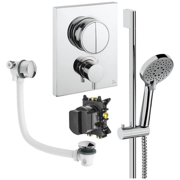 Crosswater MPRO CrossBox Concealed Thermostatic Shower Set 4 - 2 Outlets